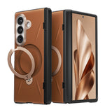 Husă pentru Samsung Galaxy Z Fold8 Ultra, Torras QPRO Leather Series, Maro