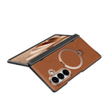 Husă pentru Samsung Galaxy Z Fold8 Ultra, Torras QPRO Leather Series, Maro