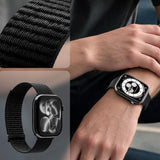 Curea smartwatch pentru Apple Watch 44mm/45mm/46mm/49mm, Spigen Band WBF01, Neagra