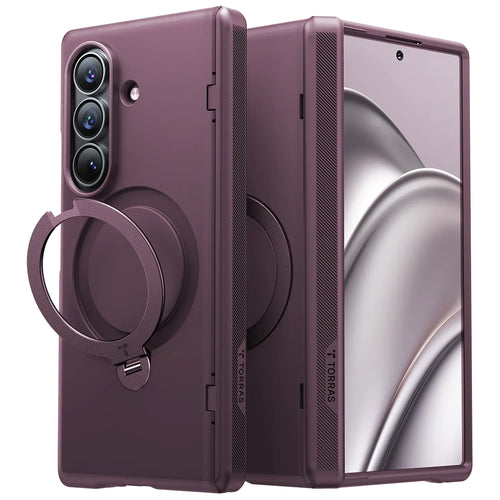 Husă pentru Samsung Galaxy Z Fold8 Ultra, Torras Ostand Q3 Spin Series, Mov