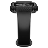 Husă pentru Apple Watch 12 46mm, Spigen Rugged Armor, Neagră mată