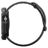 Husă pentru Apple Watch 12 46mm, Spigen Rugged Armor, Neagră mată