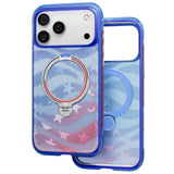 Husă pentru iPhone 17 Pro / iPhone 18 Pro, Torras Ostand Q3 Air Football Series, Albastră