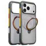 Husă pentru iPhone 17 Pro / iPhone 18 Pro, Torras Ostand Q3 Air Football Series, Gri