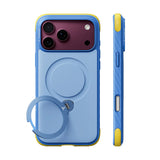 Husă pentru iPhone 17 Pro Max / iPhone 18 Pro Max, Torras Ostand Q3 Rugged, Albastru deschis