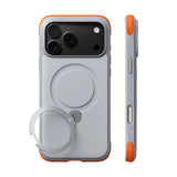 Husă pentru iPhone 17 Pro / iPhone 18 Pro, Torras Ostand Q3 Rugged, Albă