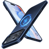 Husă pentru iPhone 17 Pro Max / iPhone 18 Pro Max, Torras OriginFit-Mag, Albastră