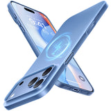 Husă pentru iPhone 17 Pro / iPhone 18 Pro, Torras OriginFit-Mag, Bleu