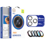 Folie protectie obiectiv pentru iPhone 18 Pro / iPhone 18 Pro Max, Blueo Sapphire Crystal Original Lens Protector, Argintie