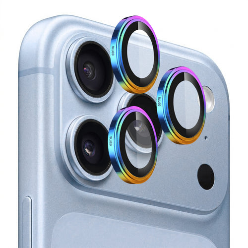 Folie protectie camera pentru iPhone 18 Pro / iPhone 18 Pro Max, Blueo Sapphire Crystal Original Lens Protector, Multicolor