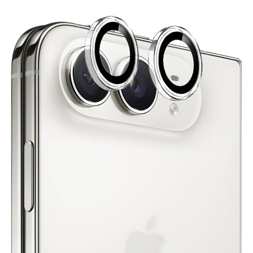 Folie telefon pentru iPhone Duo, Blueo Original Metal Frame Lens Glass, Transparentă
