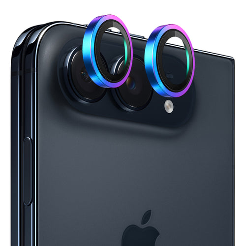 Folie pentru iPhone Duo, Blueo Original Metal Frame Lens Glass, Multicolor