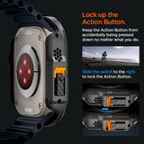 Husă pentru Apple Watch Ultra 1 / 2 / 3 / 4 (49mm), Spigen Lock Fit, Neagră