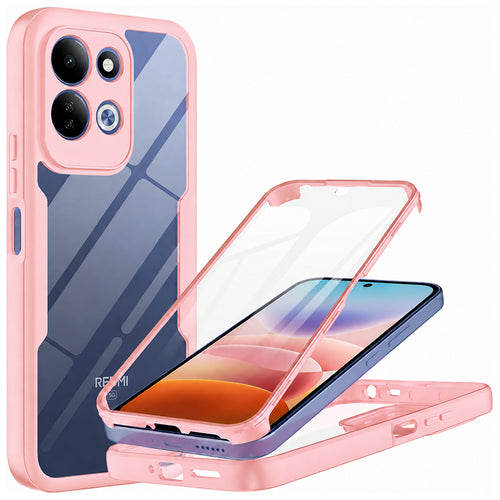 Husa pentru Xiaomi Redmi 17 4G / Redmi 17 5G, Techsuit ColorVerse 360 Series cu folie protectie ecran, Roz