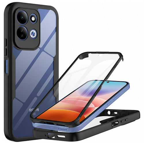 Husa pentru Xiaomi Redmi 17 4G / Redmi 17 5G, Techsuit ColorVerse 360 Series cu Folie Protectie, Neagra