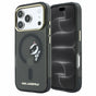 Husă pentru iPhone 17 Pro Max / iPhone 18 Pro Max, Karl Lagerfeld IML Peekaboo Print and Metal Frame MagSafe, Neagră