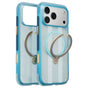 Husă pentru iPhone 17 Pro / iPhone 18 Pro, Torras Ostand Q3 Air Football Series, Bleu