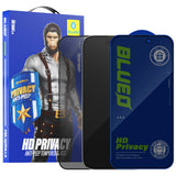 Folie telefon pentru iPhone 14 Pro Max, Blueo Anti-Peep Privacy Glass, Neagră