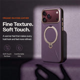Husă pentru iPhone 17 Pro / iPhone 18 Pro, Torras QPRO Leather Series, Mov
