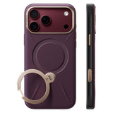 Husă pentru iPhone 17 Pro / iPhone 18 Pro, Torras QPRO Leather Series, Mov
