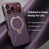 Husă pentru iPhone 17 Pro / iPhone 18 Pro, Torras QPRO Leather Series, Mov