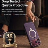 Husă pentru iPhone 17 Pro Max / iPhone 18 Pro Max, Torras QPRO Leather Series, Mov