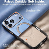 Husă pentru iPhone 17 Pro / iPhone 18 Pro, Torras QPRO Leather Series, Albastră