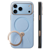 Husă pentru iPhone 17 Pro / iPhone 18 Pro, Torras QPRO Leather Series, Albastră