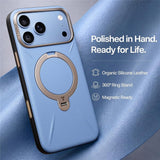 Husă pentru iPhone 17 Pro Max / iPhone 18 Pro Max, Torras QPRO Leather Series, Albastră