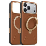 Husă pentru iPhone 17 Pro Max / iPhone 18 Pro Max, Torras QPRO Leather Series, Maro