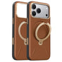 Husă pentru iPhone 17 Pro Max / iPhone 18 Pro Max, Torras QPRO Leather Series, Maro