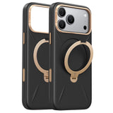 Husă pentru iPhone 17 Pro Max / iPhone 18 Pro Max, Torras QPRO Leather Series, Neagră