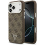 Husă pentru iPhone 17 Pro Max / iPhone 18 Pro Max, Guess Hardcase 4G Triangle Logo MagSafe, Maro