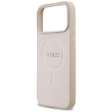 Husă pentru iPhone 17 Pro Max / iPhone 18 Pro Max, Guess Saffiano MagSafe, Roz
