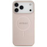 Husă pentru iPhone 17 Pro Max / iPhone 18 Pro Max, Guess Saffiano MagSafe, Roz