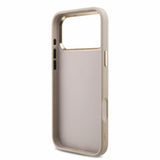 Husă pentru iPhone 17 Pro / iPhone 18 Pro, Guess Hardcase 4G Classic Logo with Strap, Roz