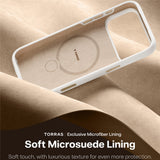 Husă pentru iPhone 17 Pro / iPhone 18 Pro, Torras QPRO Silicone Series, Albă