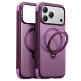 Husă pentru iPhone 17 Pro / iPhone 18 Pro, Torras Ostand Q3 Rugged, Mov