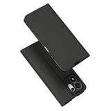 Husă pentru Honor 600 Smart, Techsuit Magskin Book Long Blitz Cutout, Neagră