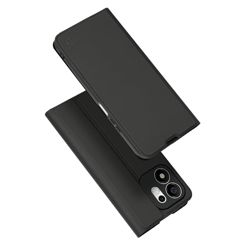 Husă pentru Honor 600 Smart, Techsuit Magskin Book Long Blitz Cutout, Neagră