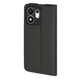 Husă pentru Honor 600 Smart, Techsuit Magskin Book Long Blitz Cutout, Neagră