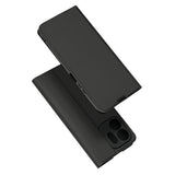 Husă pentru Honor 600 Smart, Techsuit Magskin Book Long Blitz Cutout, Neagră