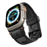 Curea smartwatch pentru Apple Watch 44/45/46/49mm (Serii 4-12, SE, Ultra), Spigen Rugged Band Ultra, Neagra