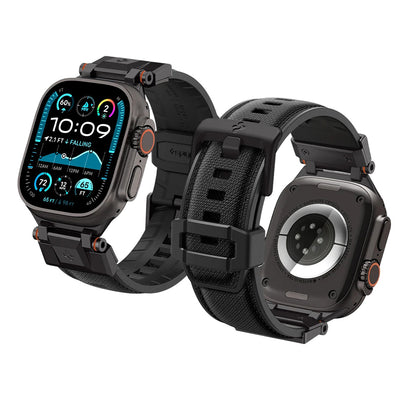 Curea smartwatch pentru Apple Watch 44/45/46/49mm, Spigen DuraPro Armor, Neagra