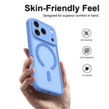 Husă pentru iPhone 17 Pro Max / iPhone 18 Pro Max, Techsuit HaloFrost II MagSafe, Albastru deschis