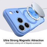 Husă pentru iPhone 17 Pro Max / iPhone 18 Pro Max, Techsuit HaloFrost II MagSafe, Albastru deschis