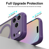 Husă pentru iPhone 17 Pro / iPhone 18 Pro, Techsuit HaloFrost II MagSafe, Vișinie