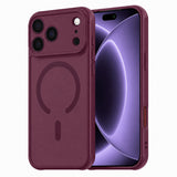 Husă pentru iPhone 17 Pro / iPhone 18 Pro, Techsuit HaloFrost II MagSafe, Vișinie