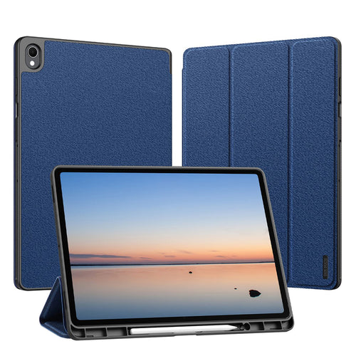 Husă tabletă pentru Samsung Galaxy Tab S12 Plus, Dux Ducis Domo Series cu suport S Pen, Albastră