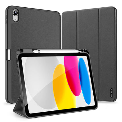 Husă tabletă pentru Apple iPad 10 (2022) 10.9 / iPad 11 (2025), Dux Ducis Domo, cu suport Apple Pencil, Neagră
